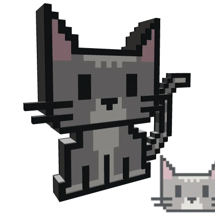 Roblox Limited|8-Bit Tabby Cat (Tabby)|